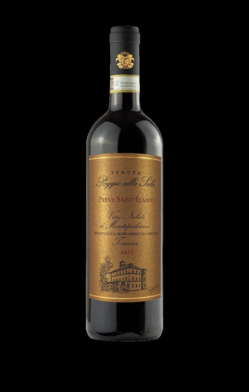 Poggio alla Sala <br><small><strong>Pieve Sant'Ilario<br></strong>Vino Nobile <br> D.O.C.G</small>